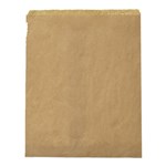 1F FLAT BROWN PAPER BAG 185MM X 140MM 1000 PACK