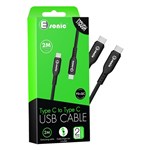 ESONIC TYPE C  USB CABLE 2M