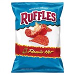 RUFFLES FLAMIN HOT POTATO CHIPS 184G X 15