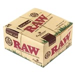 RAW ORGANIC ROLLING PAPERS KINGSIZE SLIM  TIPS 24 PACK
