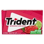 TRIDENT SINGLE ISLAND BERRY LIME GUM 14PC X 12 PACK