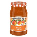 SMUCKERS PEACH PRESERVES JAM  340G X 12 PACK