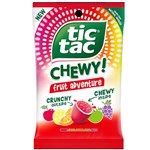 US TIC TAC CHEWY FRUIT ADVENTURE PEG BAG 80G X 12 PACK