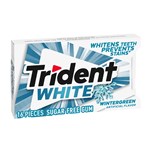 TRIDENT WHITE WINTER GREEN GUM 16PC X 9 PACK