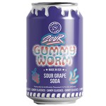 CANDY LIPS SOUR GUMMY WORM SODA 355ML X 12 PACK
