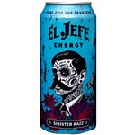 EL JEFE ENERGY DRINK SINISTER RAZZ 473ML X 12 PACK