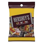 HERSHEYS MINIATURES ASSORTMENT PEG BAG 136G X 12 PACK