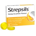 STREPSILS HONEY  LEMON LOZENGES 16S X 12 PACK