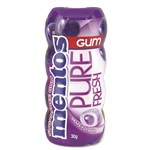 MENTOS PURE FRESH GUM GRAPE 30G X 10