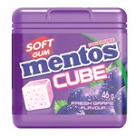 MENTOS CUBE SOFT GUM GRAPE 46G X 4