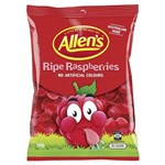 ALLENS RIPE RASPBERRIES PEG BAG 190G X 12 PACK