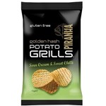 PIRANHA POTATO GRILLS SOUR CREAM  SWEET CHILLI  75G X 12 PACK