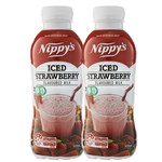 NIPPYS ICED STRAWBERRY FLAVOURED MILK BOTTLE 500ML X 12PK